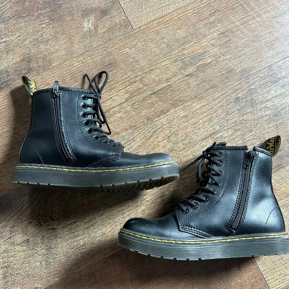 Dr. Martens 1460 Black Smooth Leather Lace Up Boots US 3 - Picture 10 of 16